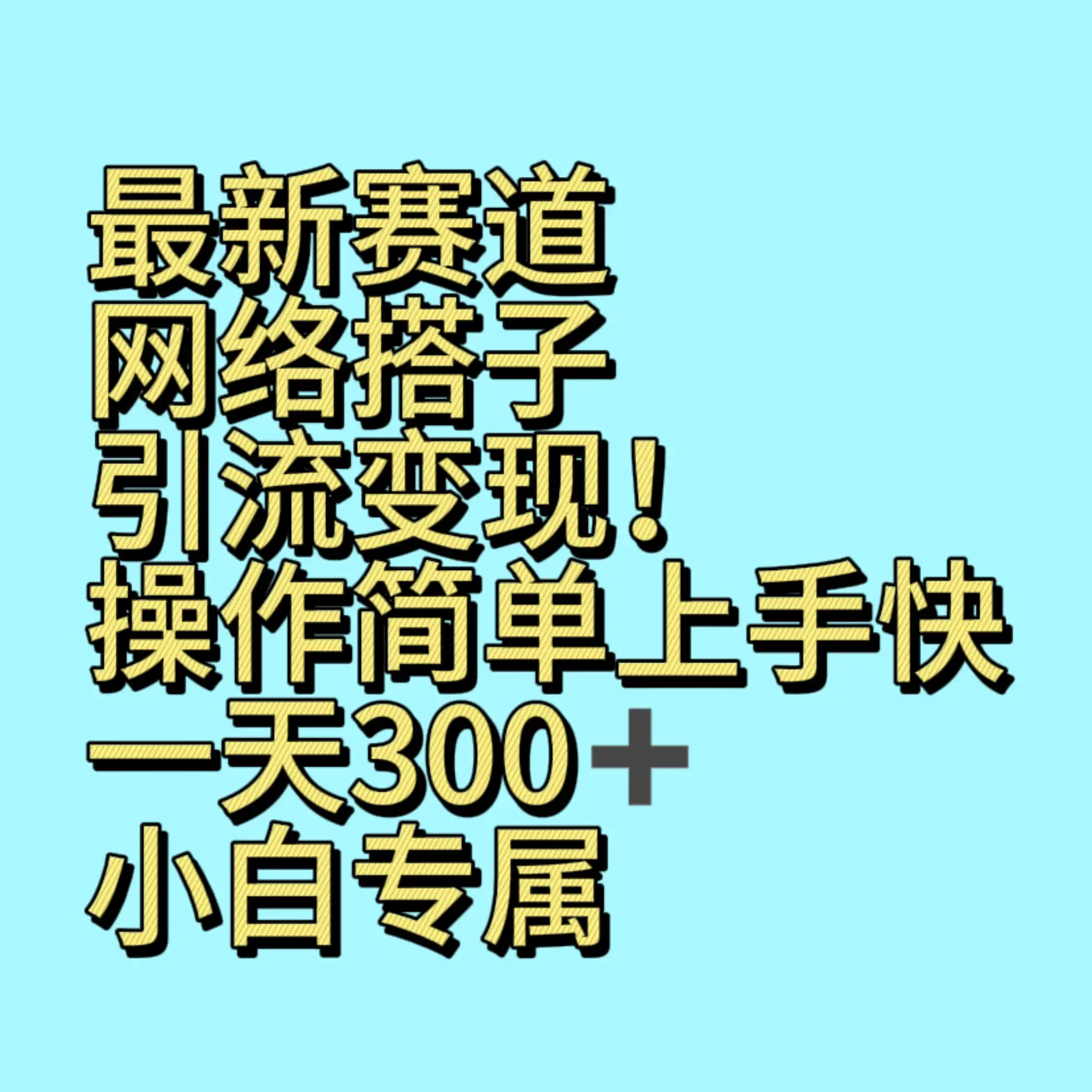 最新赛道网络搭子引流变现!操作简单上手快,一天300+,小白专属-优优云创网