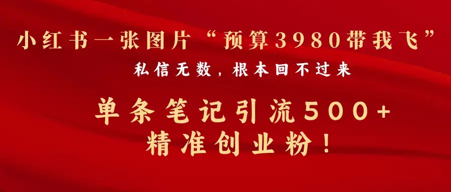 揭秘!小红书一张图片私信无数,单条笔记引流 500+精准创业粉!-优优云创网 揭秘!小红书一张图片私信无数,单条笔记引流 500+精准创业粉!-优优云创网