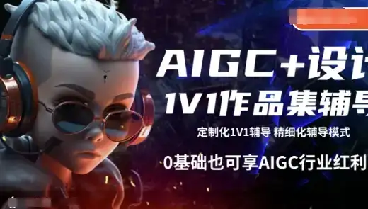 AIGC+设计1V1作品集辅导,0基础也可享AIGC行业红利