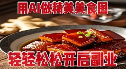 用AI做精美美食图,无需专业设备拍摄,轻轻松松开启副业