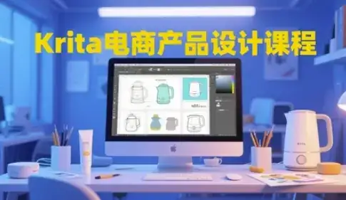 Krita电商产品设计课程,掌握从工具使用到创意落地的全链路设计能力-优优云创网 Krita电商产品设计课程,掌握从工具使用到创意落地的全链路设计能力-优优云创网