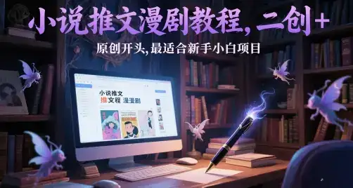 小说推文漫剧教程,二创+原创开头,最适合新手小白项目-优优云创网 小说推文漫剧教程,二创+原创开头,最适合新手小白项目-优优云创网