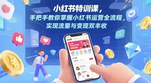 小红书特训课,手把手教你掌握小红书运营全流程,实现流量与变现双丰收-优优云创网 小红书特训课,手把手教你掌握小红书运营全流程,实现流量与变现双丰收-优优云创网