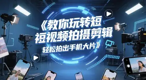 教你玩转短视频拍摄剪辑,轻松拍出手机大片-优优云创网 教你玩转短视频拍摄剪辑,轻松拍出手机大片-优优云创网