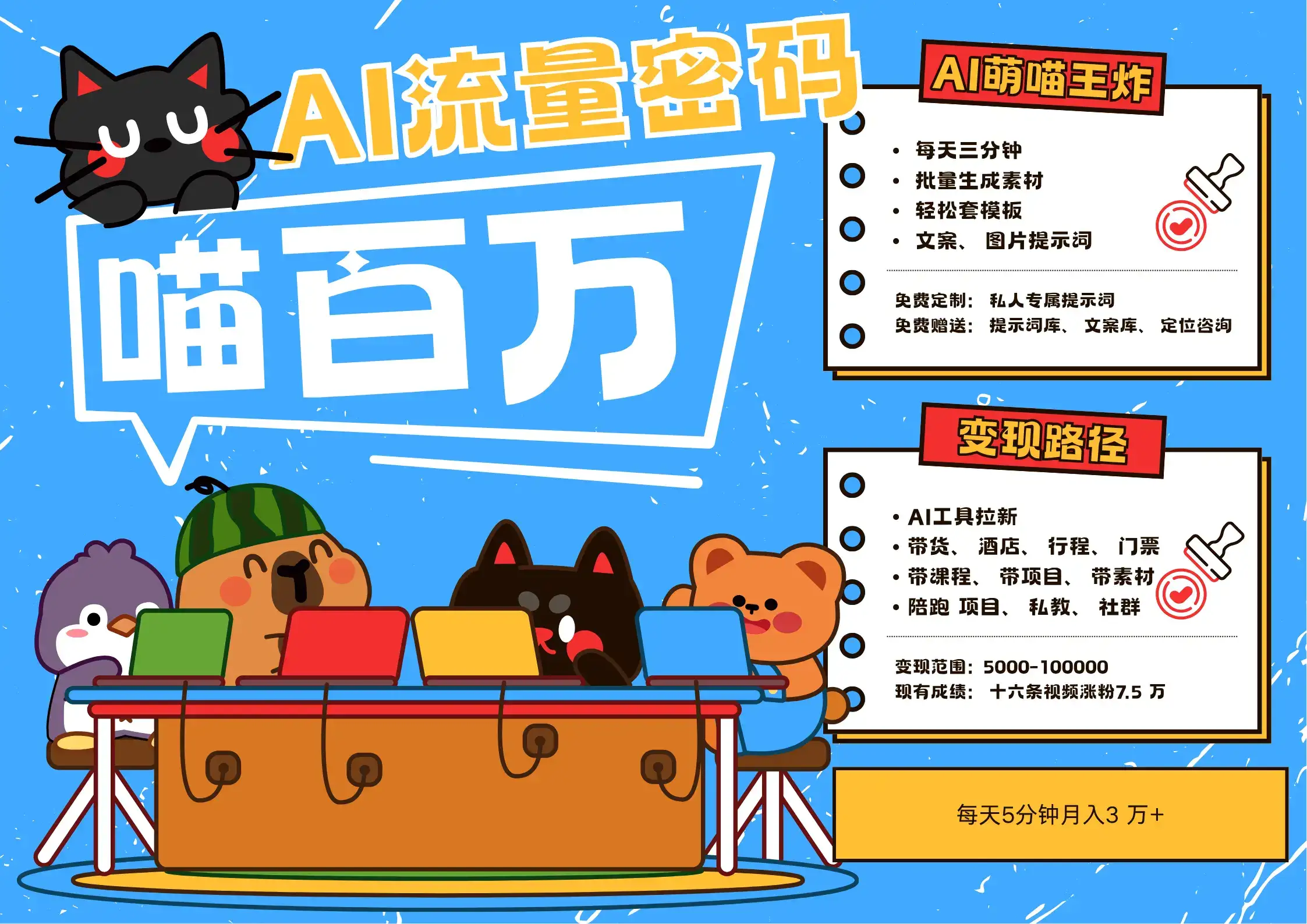 AI+宠物+旅行2025最火流量密码 轻松用AI宠物做文旅账号 可带货,带酒店,可以带行程,旅行社 小白三分钟学会 N种变现渠道 月入五位数 管道收益-优优云创网 AI+宠物+旅行2025最火流量密码 轻松用AI宠物做文旅账号 可带货,带酒店,可以带行程,旅行社 小白三分钟学会 N种变现渠道 月入五位数 管道收益-优优云创网