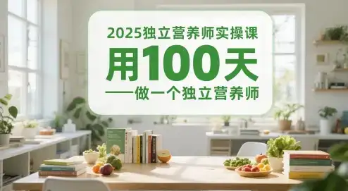 2025独立营养师实操课,用100天做一个独立营养师-优优云创网 2025独立营养师实操课,用100天做一个独立营养师-优优云创网