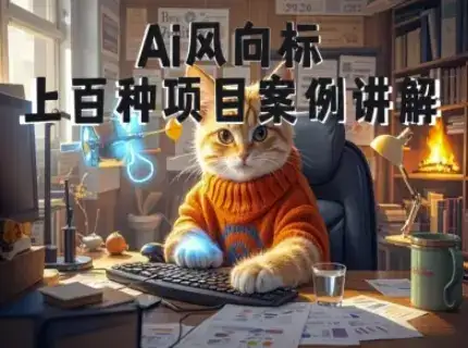 Ai风向标-附100种项目案例玩法-0基础小白到大神ai视频商业应用教学-优优云创网 Ai风向标-附100种项目案例玩法-0基础小白到大神ai视频商业应用教学-优优云创网