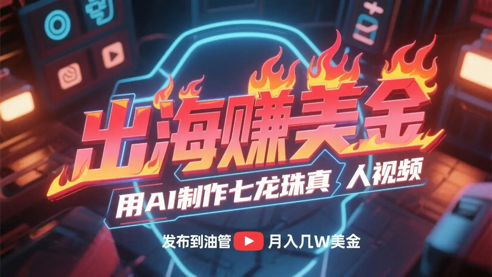 出海赚美金,用AI制作七龙珠真人视频,发布到油管,条条爆火,月入几十K美金-优优云创网 出海赚美金,用AI制作七龙珠真人视频,发布到油管,条条爆火,月入几十K美金-优优云创网