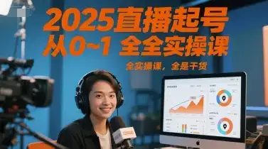 2025直播起号从0~1全实操课,全是干货-优优云创网 2025直播起号从0~1全实操课,全是干货-优优云创网