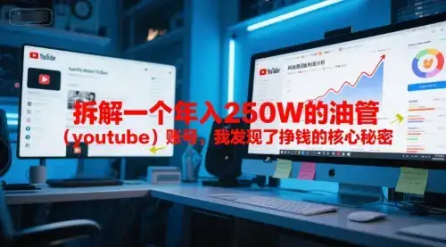付费文章:拆解一个年入250W的油管(youtube)账号,我发现了挣钱的核心秘密-优优云创网 付费文章:拆解一个年入250W的油管(youtube)账号,我发现了挣钱的核心秘密-优优云创网