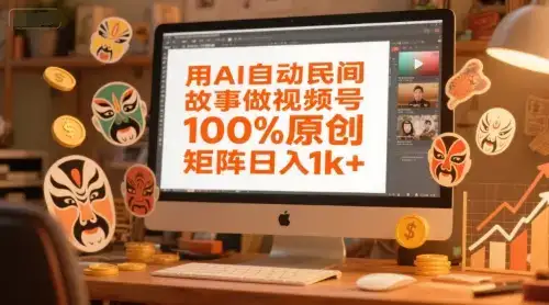 用AI自动民间故事做视频号,100%原创,矩阵日入1k+-优优云创网 用AI自动民间故事做视频号,100%原创,矩阵日入1k+-优优云创网