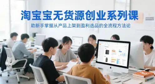 淘宝无货源创业系列课,助新手掌握从产品上架到盈利选品的全流程方法论-优优云创网 淘宝无货源创业系列课,助新手掌握从产品上架到盈利选品的全流程方法论-优优云创网