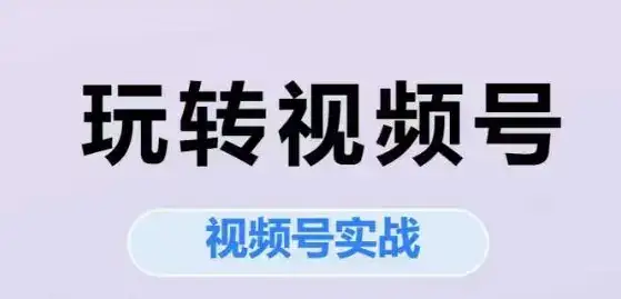 玩转视频号,视频号实战系列课