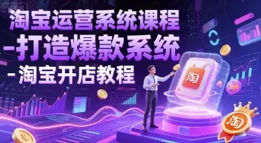 淘宝运营系统课程-打造爆款系统-淘宝开店教程-优优云创网 淘宝运营系统课程-打造爆款系统-淘宝开店教程-优优云创网