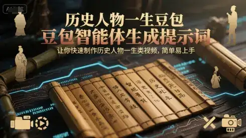 历史人物一生豆包智能体生成提示词,让你快速制作历史人物一生类视频,简单易上手