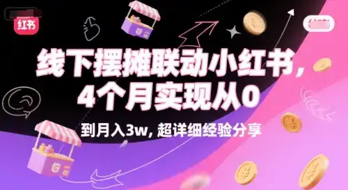 线下摆摊联动小红书,4 个月实现从 0 到月入3w,超详细经验分享-优优云创网 线下摆摊联动小红书,4 个月实现从 0 到月入3w,超详细经验分享-优优云创网