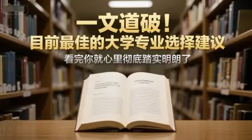 【精】付费文章:一文道破!目前最佳的大学专业选择建议,看完你就心里彻底踏实明朗了-优优云创网 【精】付费文章:一文道破!目前最佳的大学专业选择建议,看完你就心里彻底踏实明朗了-优优云创网
