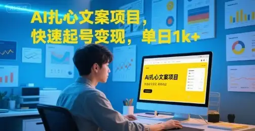 AI扎心文案项目,快速起号变现,单日1k+-优优云创网 AI扎心文案项目,快速起号变现,单日1k+-优优云创网