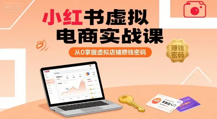 【精】小红书虚拟电商实战课,从0掌握虚拟店铺賺钱密码-优优云创网 【精】小红书虚拟电商实战课,从0掌握虚拟店铺賺钱密码-优优云创网