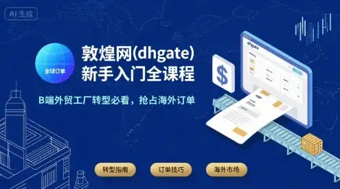 【精】敦煌网(dhgate)新手入门全课程,B端外贸工厂转型必看,抢占海外订单-优优云创网 【精】敦煌网(dhgate)新手入门全课程,B端外贸工厂转型必看,抢占海外订单-优优云创网