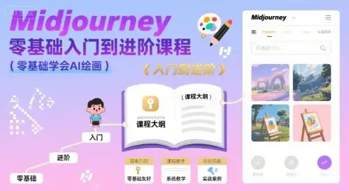 【精】midjourney零基础入门到进阶课程,零基础学会AI绘画-优优云创网 【精】midjourney零基础入门到进阶课程,零基础学会AI绘画-优优云创网