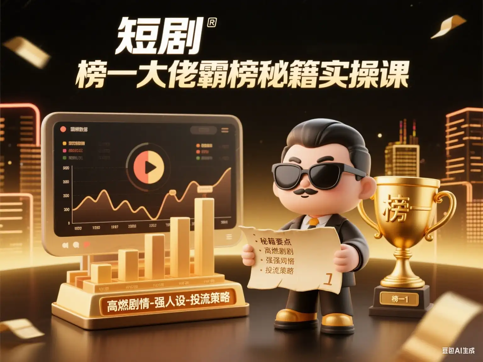 短剧 榜一大佬霸榜秘籍实操课-优优云创网 短剧 榜一大佬霸榜秘籍实操课-优优云创网