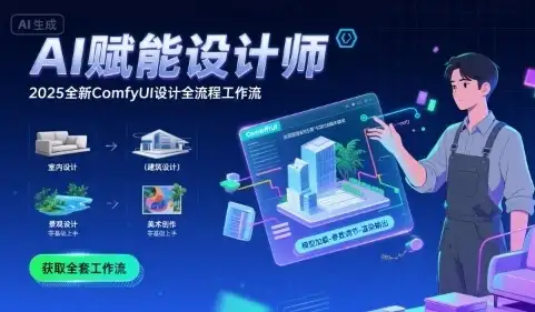 【精】AI赋能设计师, 2025全新comfyui设计全流程工作流 ,室内-建筑-景观-美术,零基础直接上手-优优云创网 【精】AI赋能设计师, 2025全新comfyui设计全流程工作流 ,室内-建筑-景观-美术,零基础直接上手-优优云创网