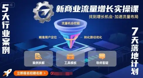 【精】新商业流量增长实操课,找到增长机会,加速流量布局-优优云创网 【精】新商业流量增长实操课,找到增长机会,加速流量布局-优优云创网