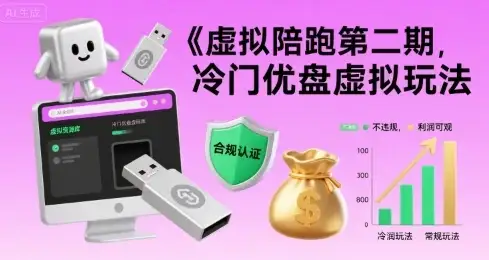 虚拟陪跑第二期,冷门优盘虚拟玩法,不违规,利润可观-优优云创网 虚拟陪跑第二期,冷门优盘虚拟玩法,不违规,利润可观-优优云创网