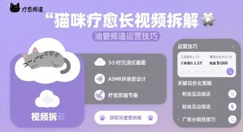 猫咪疗愈长视频拆解 &油管频道运营技巧-优优云创网 猫咪疗愈长视频拆解 &油管频道运营技巧-优优云创网