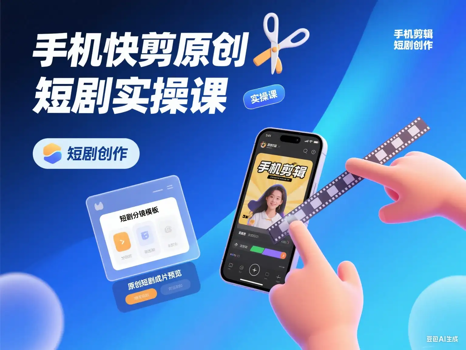 手机快剪原创短剧实操课-优优云创网 手机快剪原创短剧实操课-优优云创网