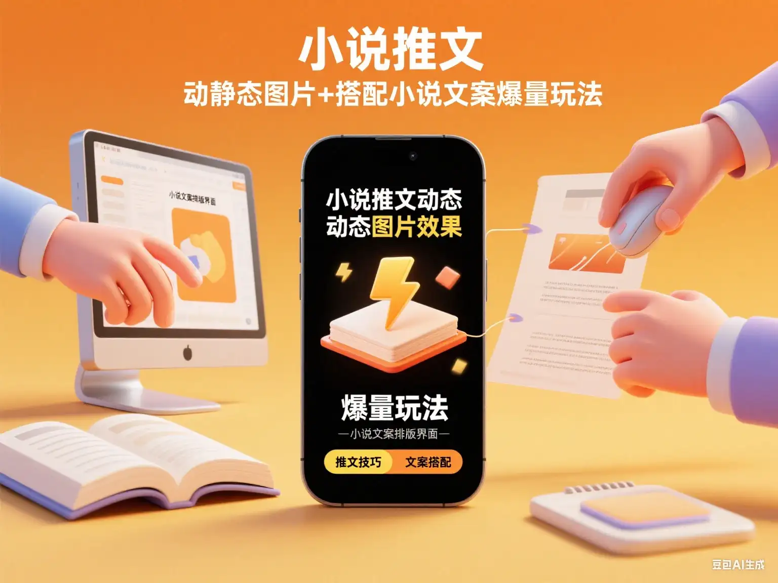 小说推文 动静态图片+搭配小说文案爆量玩法-优优云创网 小说推文 动静态图片+搭配小说文案爆量玩法-优优云创网