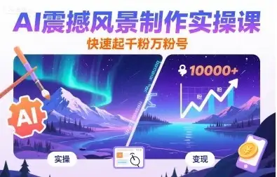AI震撼风景制作实操课,快速起千粉万粉号-优优云创网 AI震撼风景制作实操课,快速起千粉万粉号-优优云创网