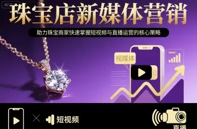 【精】珠宝店新媒体营销,助力珠宝商家快速掌握短视频与直播运营的核心策略-优优云创网 【精】珠宝店新媒体营销,助力珠宝商家快速掌握短视频与直播运营的核心策略-优优云创网