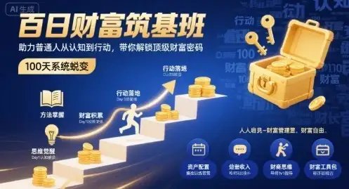 【精】百日财富筑基班,助力普通人从认知到行动,带你解锁顶级财富密码-优优云创网 【精】百日财富筑基班,助力普通人从认知到行动,带你解锁顶级财富密码-优优云创网