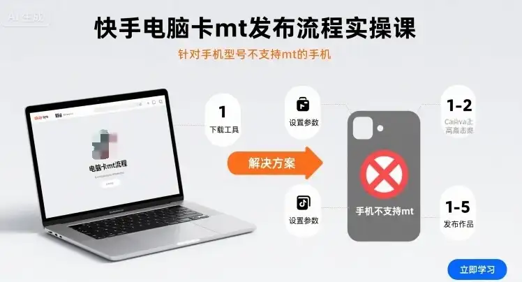 快手电脑卡mt发布流程实操课,针对手机型号不支持mt的手机-优优云创网 快手电脑卡mt发布流程实操课,针对手机型号不支持mt的手机-优优云创网