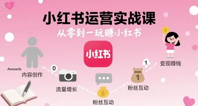 【精】小红书运营实战课,从零到一玩賺小红书-优优云创网 【精】小红书运营实战课,从零到一玩賺小红书-优优云创网