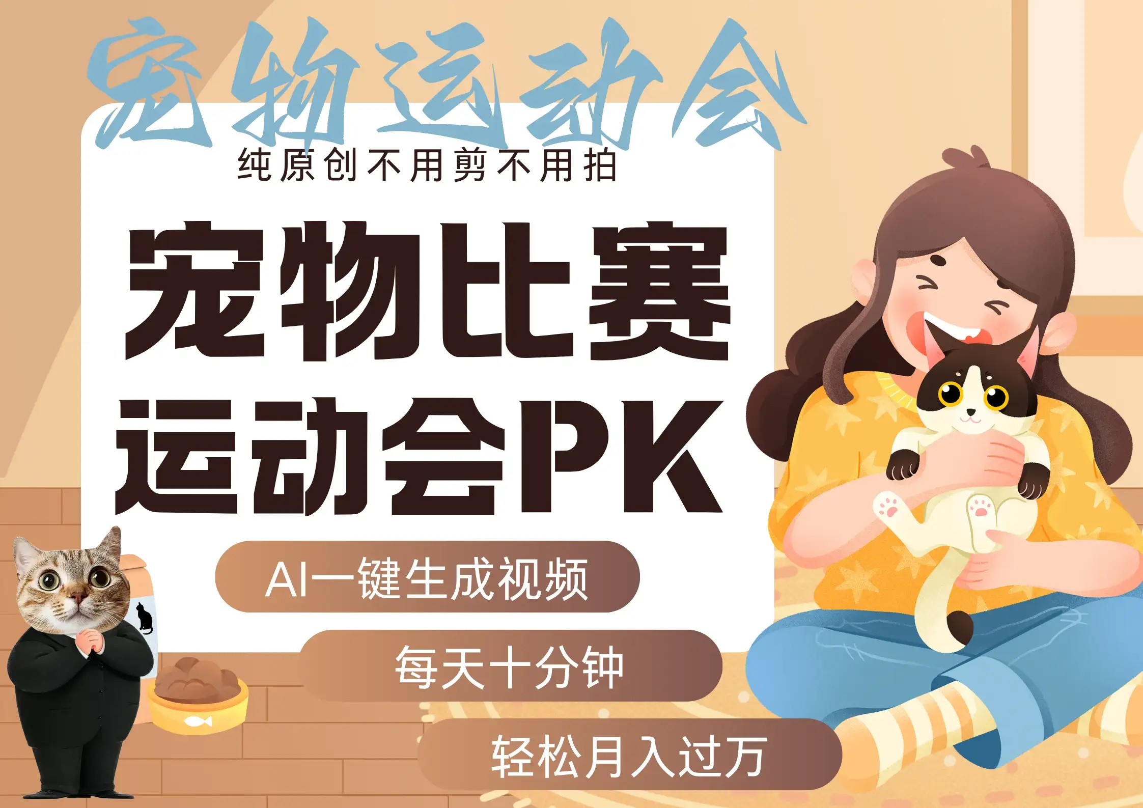 【精】AI萌宠运动员跳水 射击 篮球 足球比赛 每天十分钟 附详细提示词文案库 创作者分成 月入5W+-优优云创网 【精】AI萌宠运动员跳水 射击 篮球 足球比赛 每天十分钟 附详细提示词文案库 创作者分成 月入5W+-优优云创网