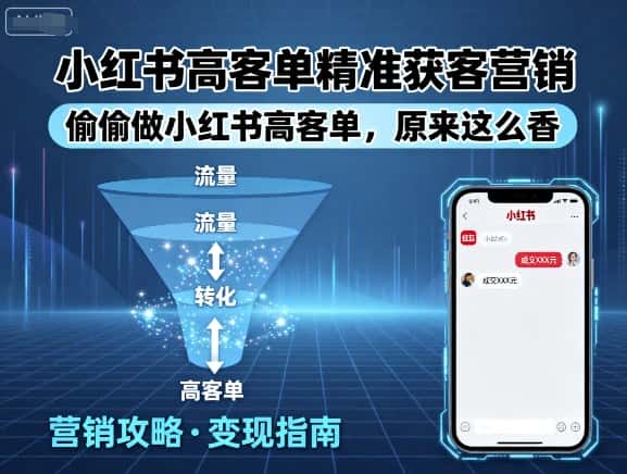 小红书高客单精准获客营销,偷偷做小红书高客单,原来这么香