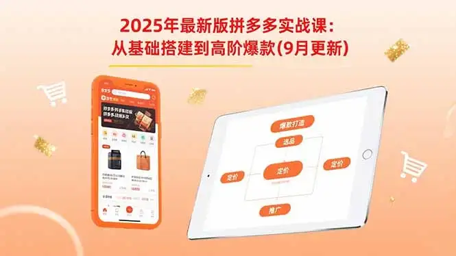 【精】2025年最新版拼多多实战课:从基础搭建到高阶爆款(9月更新-优优云创网 【精】2025年最新版拼多多实战课:从基础搭建到高阶爆款(9月更新-优优云创网
