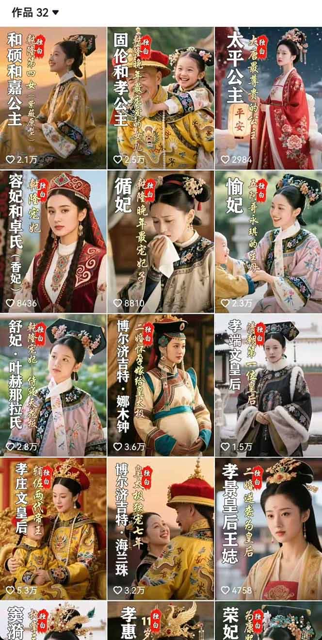 【精】一念秋辞,历史女性人物创作课:独白文案+AI克隆+蒙版剪辑,3个月涨粉22w+副业月入3w-优优云创网 【精】一念秋辞,历史女性人物创作课:独白文案+AI克隆+蒙版剪辑,3个月涨粉22w+副业月入3w-优优云创网