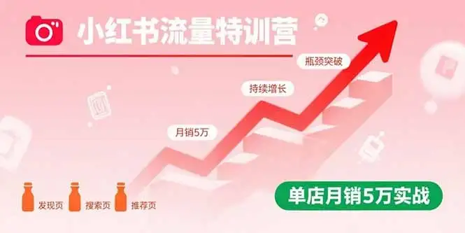【精】小红书流量特训营:突破流量瓶颈,实现店铺持续增长,单店月销5万实战-优优云创网 【精】小红书流量特训营:突破流量瓶颈,实现店铺持续增长,单店月销5万实战-优优云创网