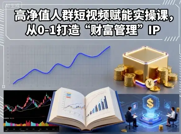 【精】高净值人群短视频赋能实操课,从0-1打造“财富管理”IP-优优云创网 【精】高净值人群短视频赋能实操课,从0-1打造“财富管理”IP-优优云创网