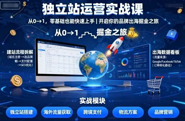 【精】独立站运营实战课,从0到1,零基础也能快速上手,开启你的品牌出海掘金之旅-优优云创网 【精】独立站运营实战课,从0到1,零基础也能快速上手,开启你的品牌出海掘金之旅-优优云创网