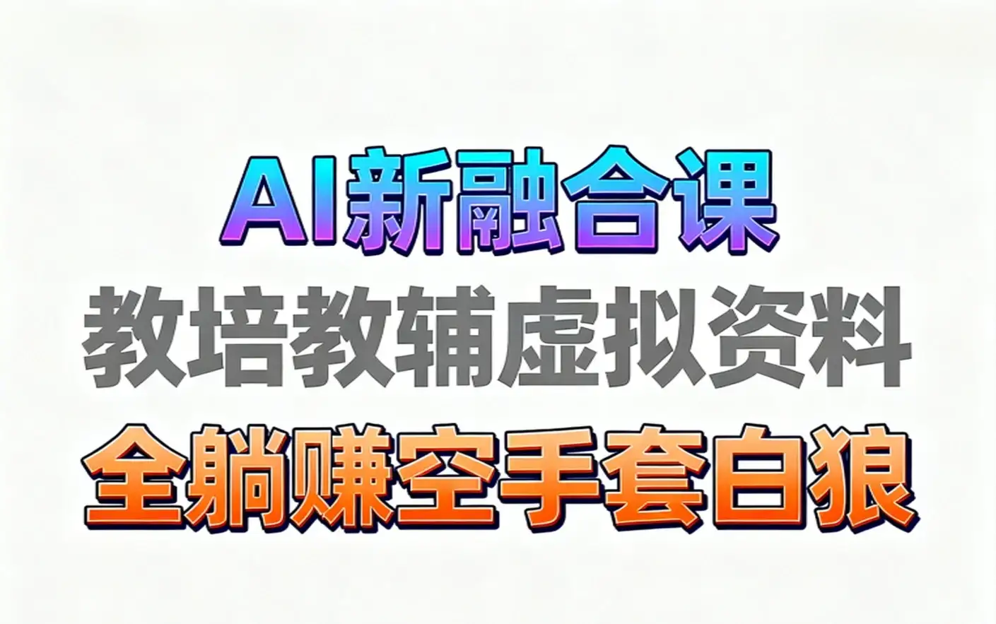 【精】育儿教学教培新玩法 AI生成教学视频 妈妈需要 老师需要 孩子也需要,市场大 操作简单 变现天花板非常高!电子资料+教程+课程陪跑+带徒 含0-1起步到变现全教程-优优云创网 【精】育儿教学教培新玩法 AI生成教学视频 妈妈需要 老师需要 孩子也需要,市场大 操作简单 变现天花板非常高!电子资料+教程+课程陪跑+带徒 含0-1起步到变现全教程-优优云创网
