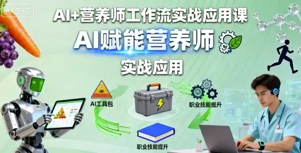【精】AI+营养师工作流实战应用课,AI赋能营养师-优优云创网 【精】AI+营养师工作流实战应用课,AI赋能营养师-优优云创网