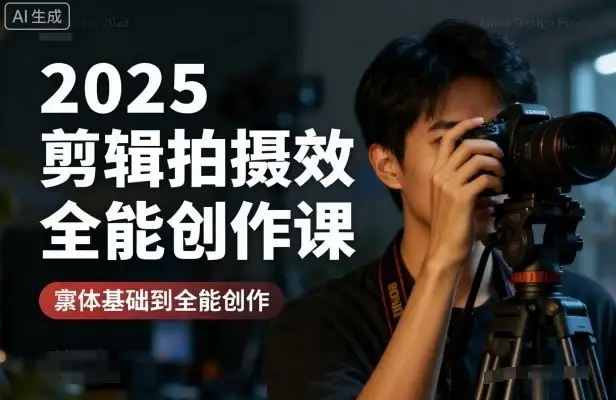 【精】2025剪辑拍摄特效全能创作课,零基础到全能创作-优优云创网 【精】2025剪辑拍摄特效全能创作课,零基础到全能创作-优优云创网