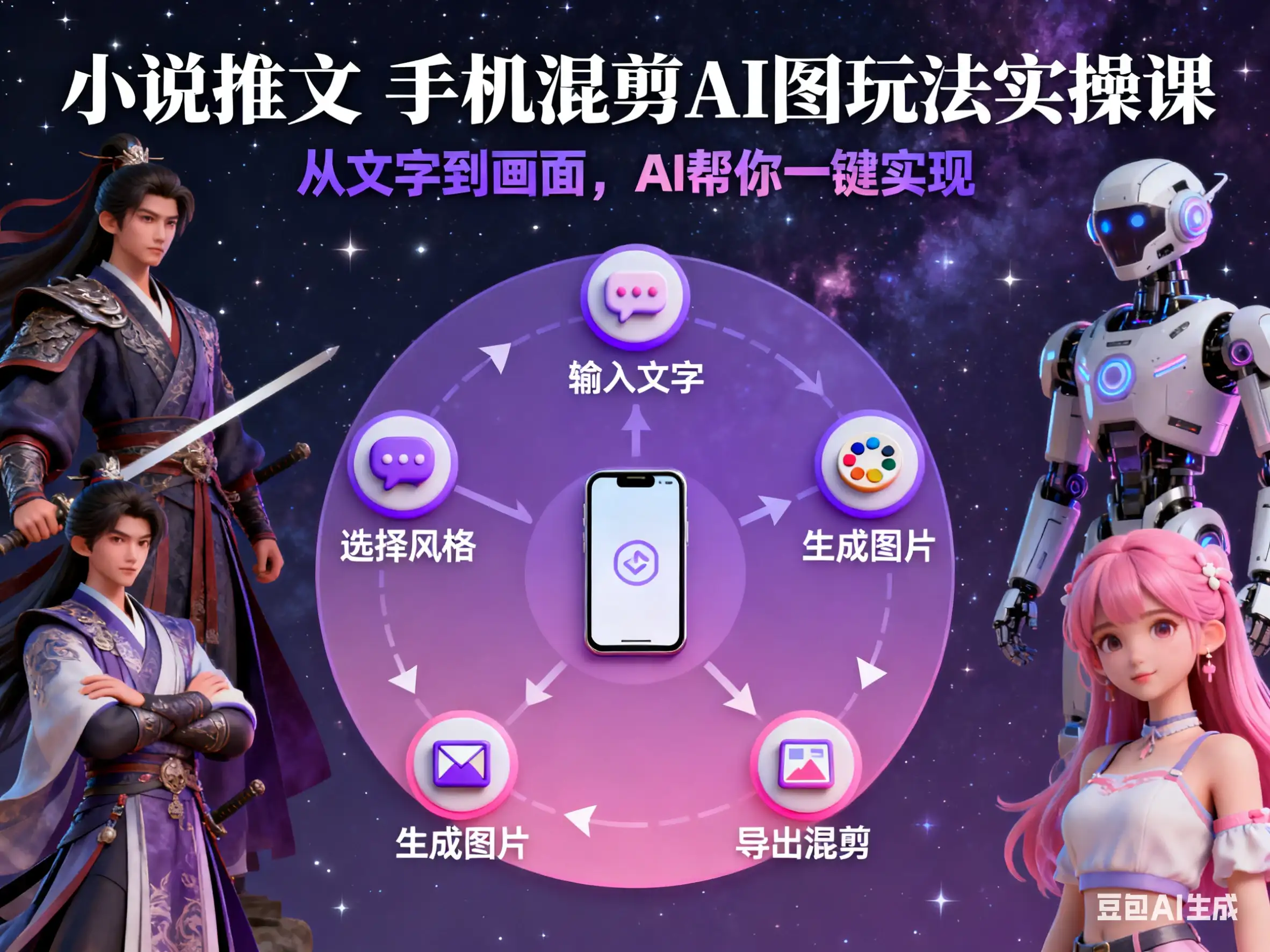 【精】小说推文 手机混剪AI图玩法实操课-优优云创网 【精】小说推文 手机混剪AI图玩法实操课-优优云创网