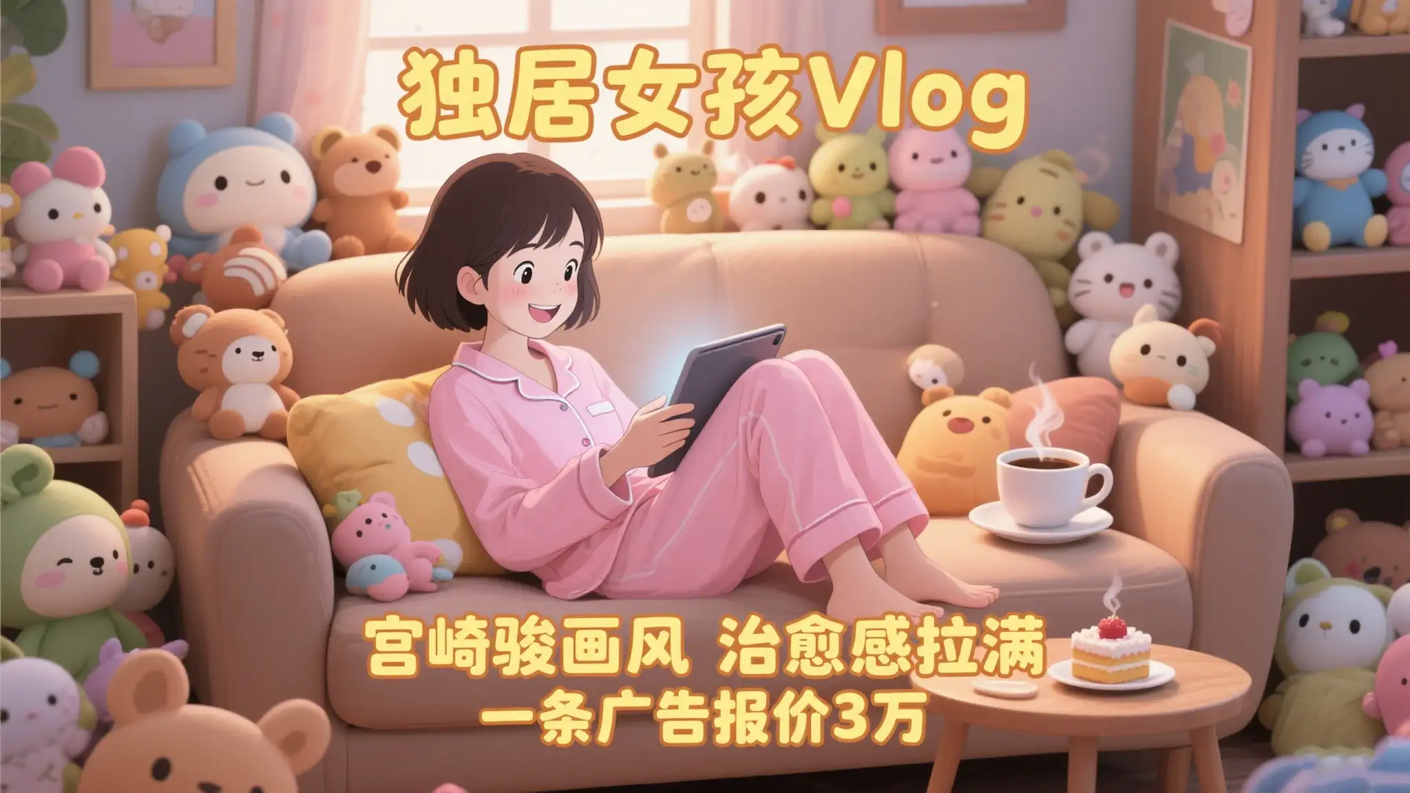 用AI制作独居女孩Vlog,治愈感拉满,单个账号涨粉71万,一条广告报价3万-优优云创网 用AI制作独居女孩Vlog,治愈感拉满,单个账号涨粉71万,一条广告报价3万-优优云创网