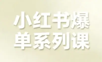 【精】小红书爆单系列课,聚焦小红书电商全链路增长-优优云创网 【精】小红书爆单系列课,聚焦小红书电商全链路增长-优优云创网